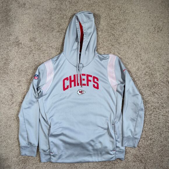 Nike Kansas City Chiefs Hoodie XL NFL Therma Fit On Field - Picture 1 of 11
